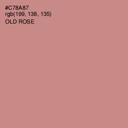 #C78A87 - Old Rose Color Image